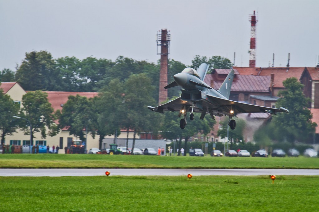 Eurofighter kurz vor der Landung